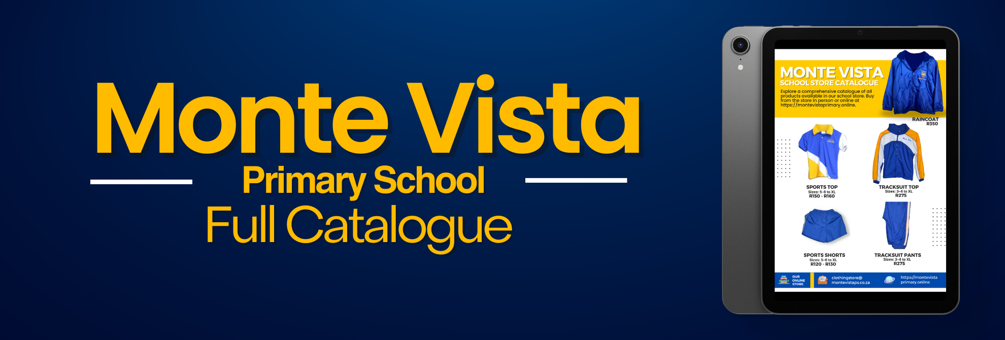 Terms and Conditions for Monte Vista Primary Online Store